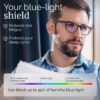 livho High Tech Blue Light Glasses - Advanced 99% Blue Light Blocking Computer Glasses - Anti Eyestrain & UV Glare Protection - Image 6