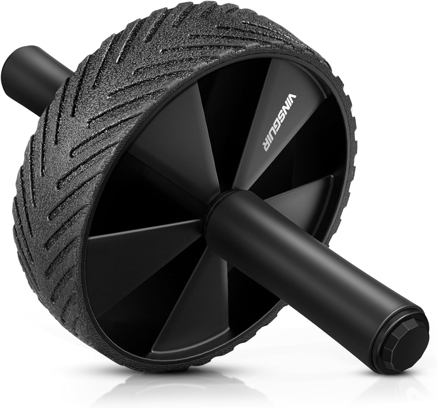 Vinsguir Ab Roller Wheel - Ab Workout Equipment for Difficult Abdominal & Core Strength Training, Home Gym Fitness Equipment, Exercise Wheel for Men Women (Black) - Image 2